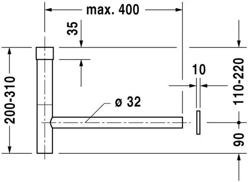 Duravit - Equipment and accessories - Mosdó szifon - 0050361000 – 2. kép