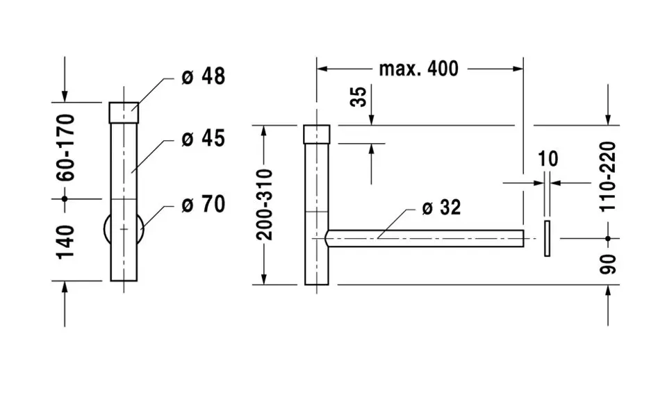 Duravit - Equipment and accessories - Mosdó szifon - 0050364600 – 2. kép