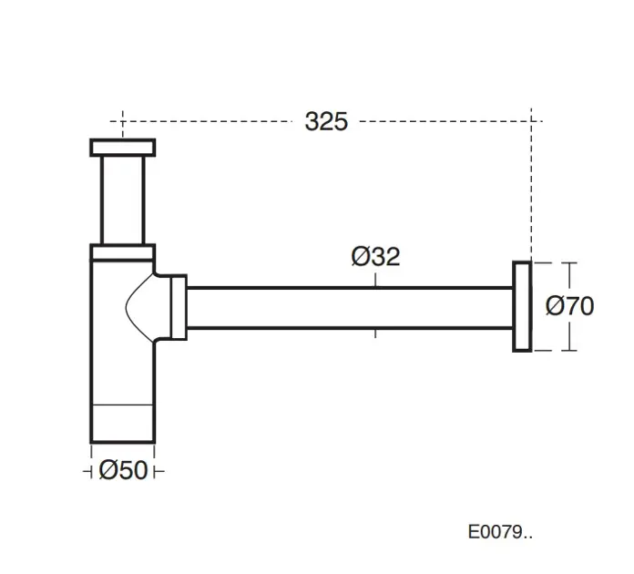 Ideal Standard - Equipment and accessories - Mosdó szifon - E0079AA – 2. kép