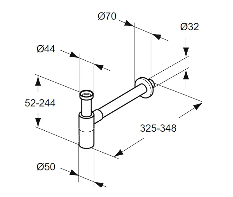 Ideal Standard - Equipment and accessories - Mosdó szifon - T4441XG – 2. kép