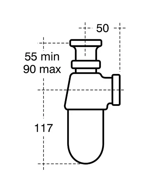 Ideal Standard - Mosdó szifon - S8900AA – 2. kép