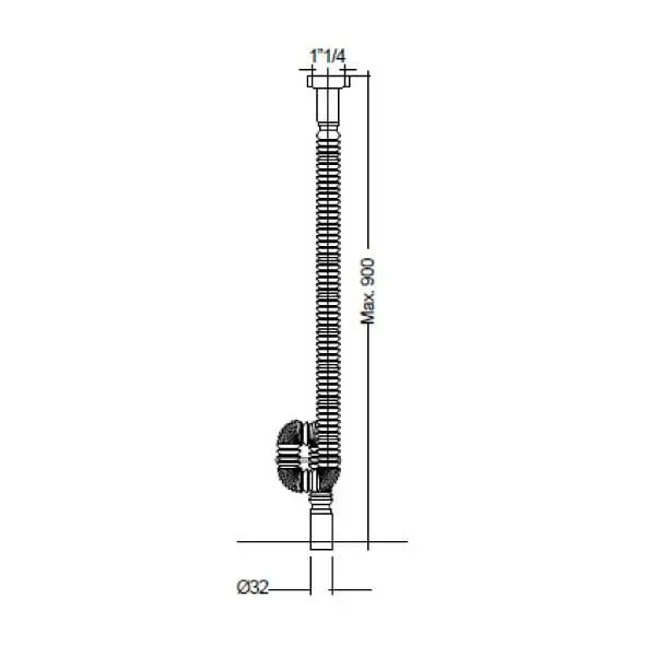Kludi - Rotexa - Mosdó szifon - 2110500-00 – 2. kép