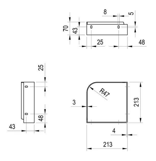 Ravak - Yard - Mosdó szerelvények és kiegészítők - X01774 – 2. kép
