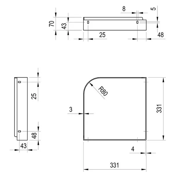 Ravak - Yard - Mosdó szerelvények és kiegészítők - X01775 – 2. kép