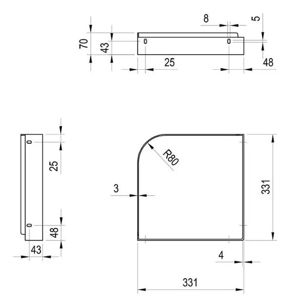 Ravak - Yard - Mosdó szerelvények és kiegészítők - X01785 – 2. kép