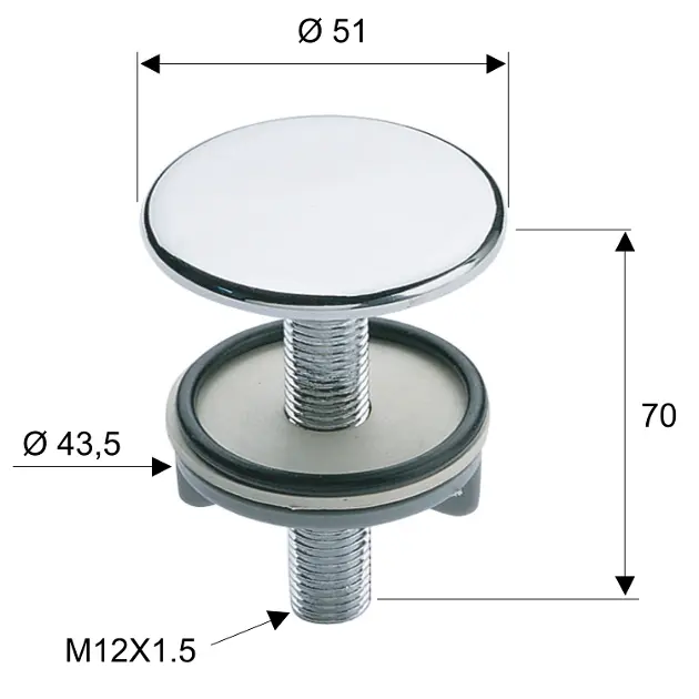 Sapho - Equipment and accessories - Mosdó szerelvények és kiegészítők - 5350C – 2. kép