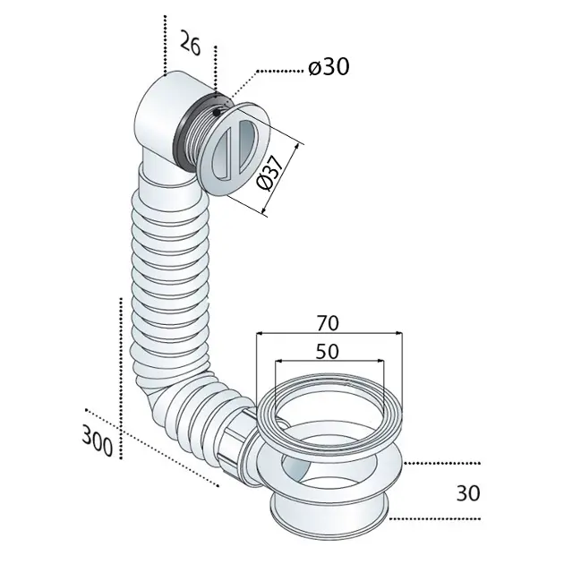Sapho - Omp Tea Accessories - Mosdó szerelvények és kiegészítők - 247.304.0 – 2. kép