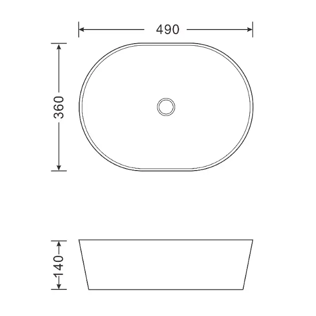 Aqualine - Washbasins - Mosdó - CA490 – 2. kép