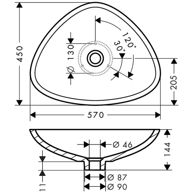 Axor - Massaud - Mosdó - 42305000 – 2. kép