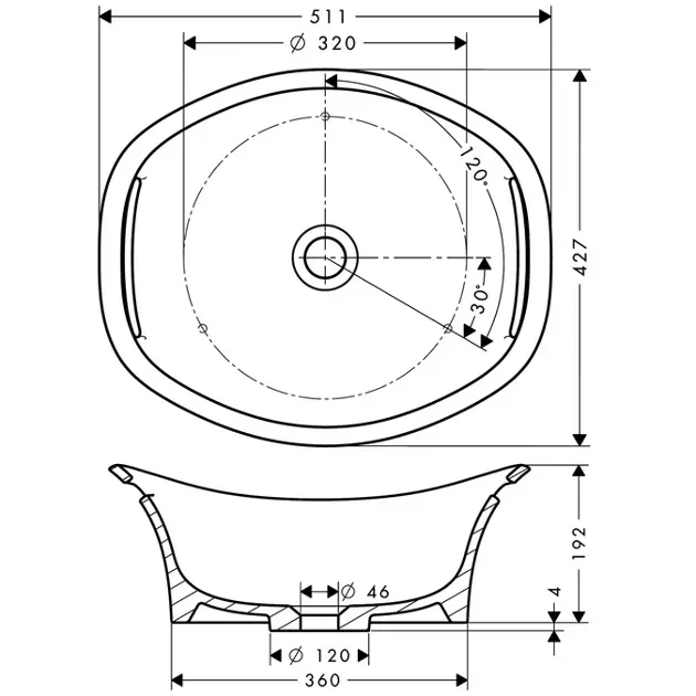Axor - Urquiola - Mosdó - 11301000 – 2. kép