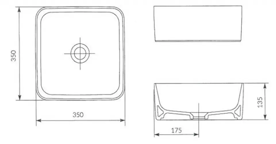 Cersanit - Crea - Mosdó - K114-007 – 2. kép