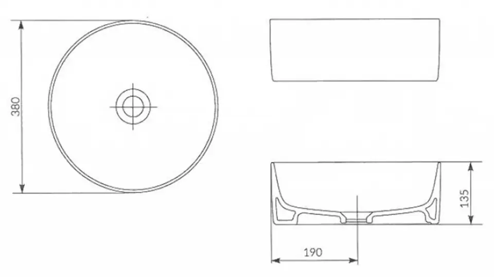 Cersanit - Crea - Mosdó - K114-020 – 2. kép