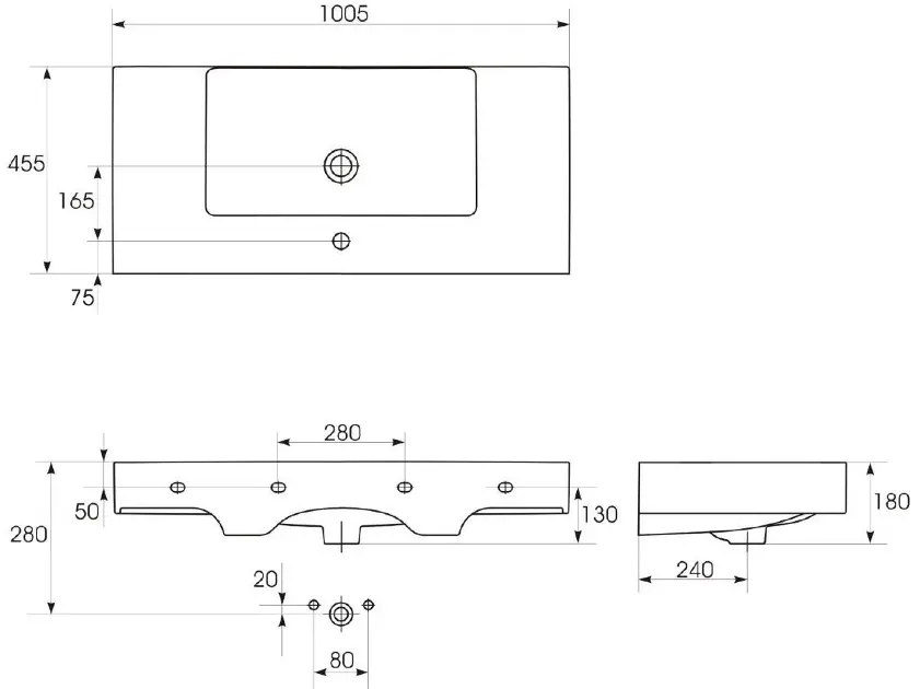 Cersanit - Inverto - Mosdó - K671-007 – 2. kép