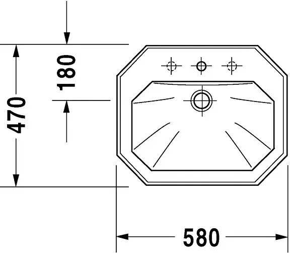 Duravit - 1930 - Mosdó - 04765800001 – 2. kép
