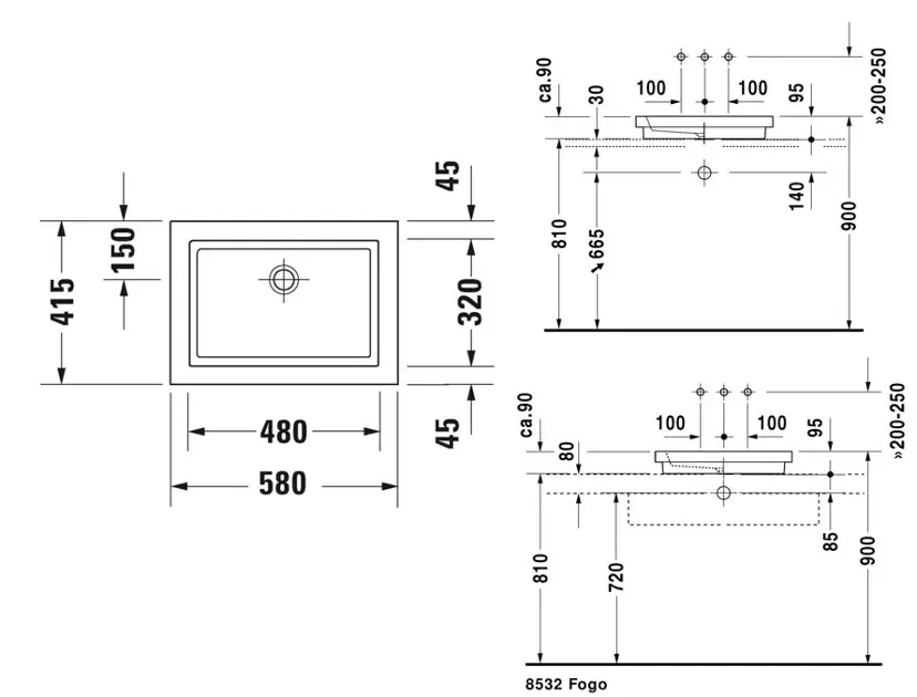 Duravit - 2nd floor - Mosdó - 03175800001 – 2. kép