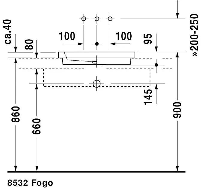 Duravit - 2nd floor - Mosdó - 0317580029 – 4. kép