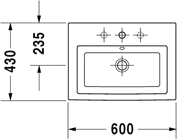Duravit - 2nd floor - Mosdó - 0347600000 – 2. kép
