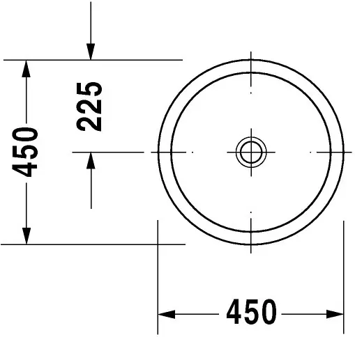 Duravit - Architec - Mosdó - 0318450000 – 2. kép