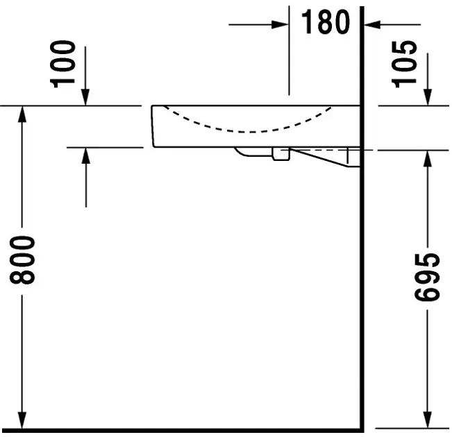 Duravit - Architec - Mosdó - 0443580000 – 3. kép