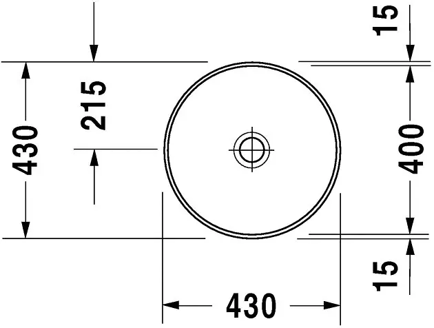 Duravit - Architec - Mosdó - 0463400000 – 2. kép