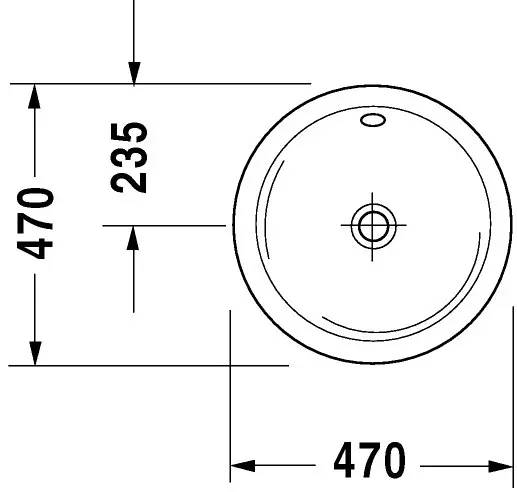 Duravit - Architec - Mosdó - 0468470000 – 2. kép