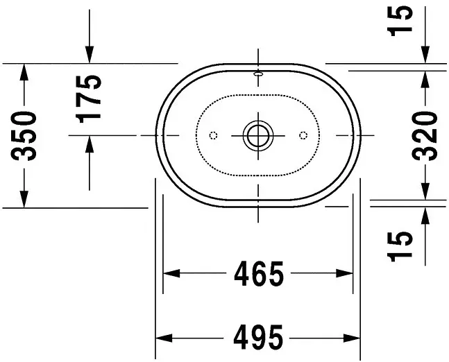 Duravit - Bathroom_Foster - Mosdó - 0335500000 – 2. kép