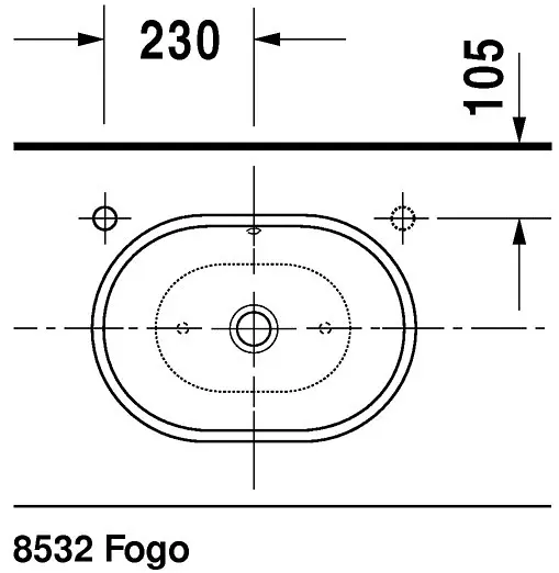 Duravit - Bathroom_Foster - Mosdó - 0335500000 – 5. kép