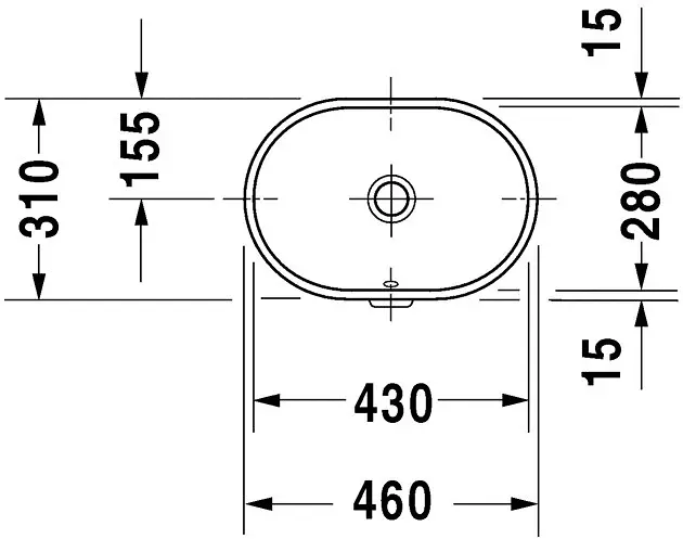 Duravit - Bathroom_Foster - Mosdó - 0336430000 – 2. kép