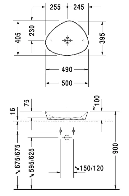 Duravit - Cape Cod - Mosdó - 2339500000 – 2. kép