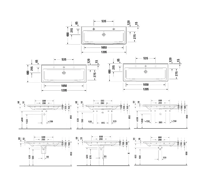 Duravit - D-Neo - Mosdó - 2367120060 – 2. kép