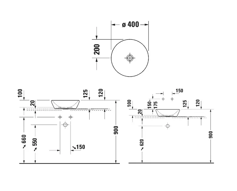 Duravit - D-Neo - Mosdó - 2371403270 – 2. kép