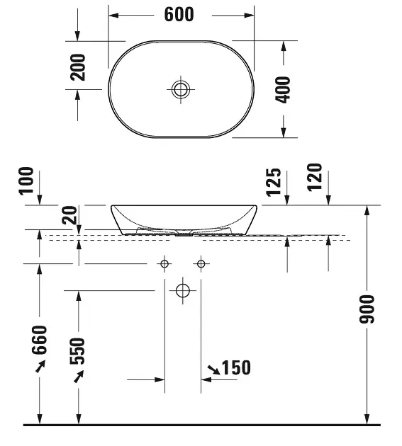 Duravit - D-Neo - Mosdó - 2372600070 – 2. kép
