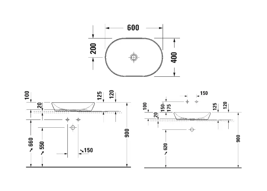 Duravit - D-Neo - Mosdó - 2372603270 – 2. kép