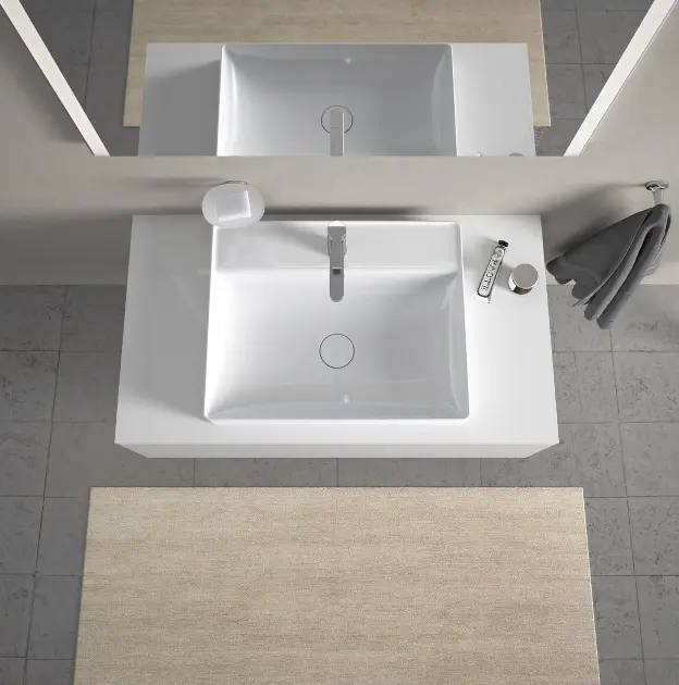 Duravit - DuraSquare - Mosdó - 2354600041 – 4. kép