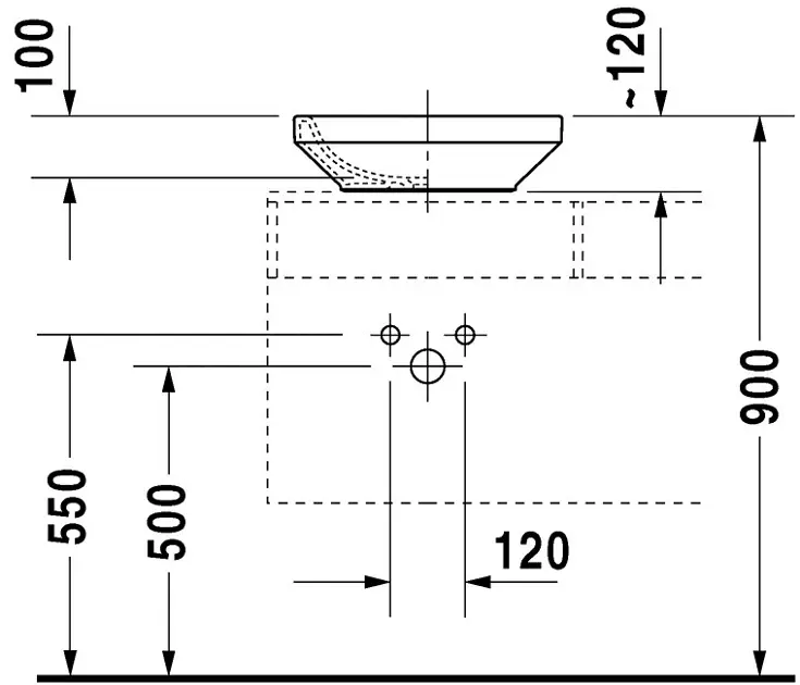 Duravit - DuraStyle - Mosdó - 0349430000 – 3. kép