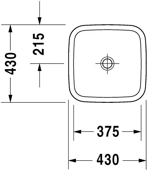 Duravit - DuraStyle - Mosdó - 03494300001 – 2. kép