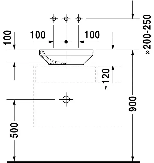 Duravit - DuraStyle - Mosdó - 03494300001 – 4. kép