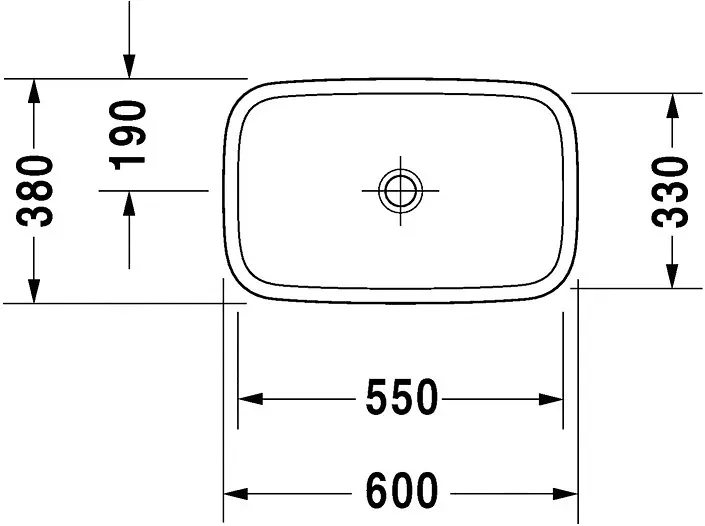 Duravit - DuraStyle - Mosdó - 0349600000 – 2. kép