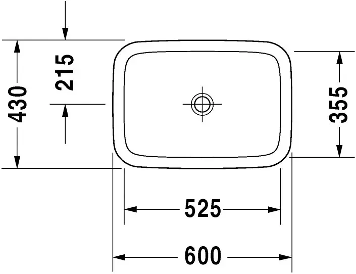 Duravit - DuraStyle - Mosdó - 0372600000 – 2. kép