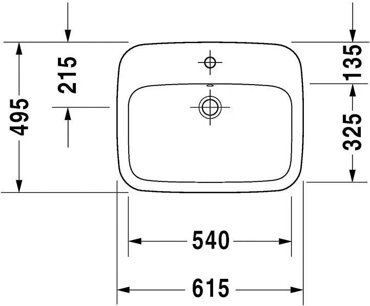 Duravit - DuraStyle - Mosdó - 0374620000 – 2. kép