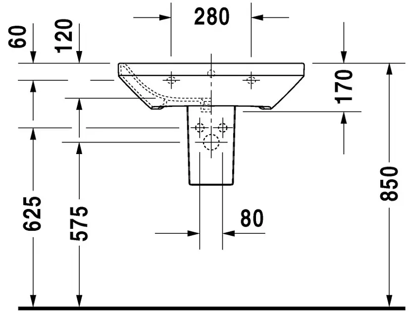 Duravit - DuraStyle - Mosdó - 2319650000 – 2. kép