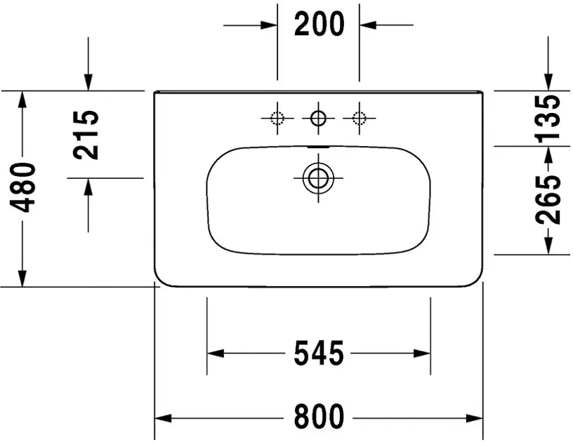 Duravit - DuraStyle - Mosdó - 2320800000 – 2. kép