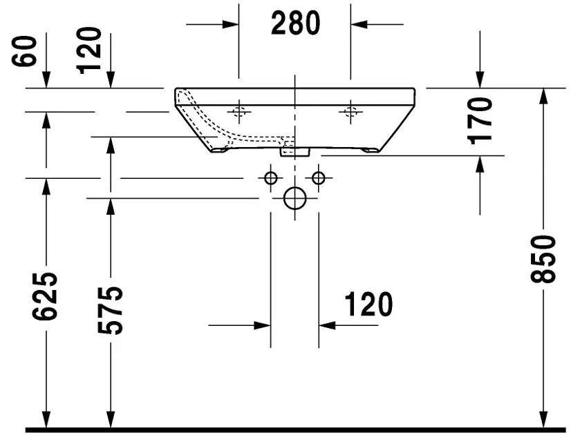 Duravit - DuraStyle - Mosdó - 23246000701 – 3. kép
