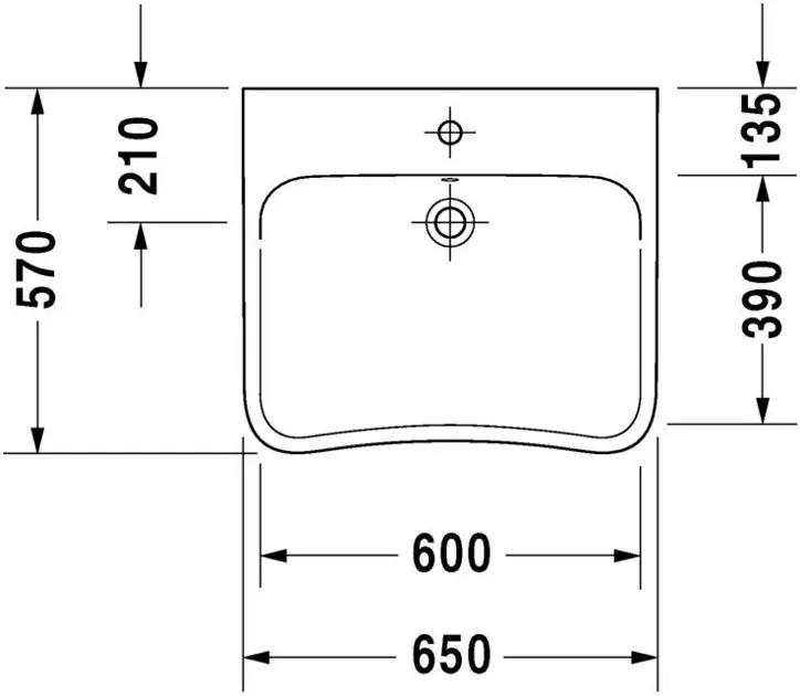 Duravit - DuraStyle - Mosdó - 2329650000 – 2. kép