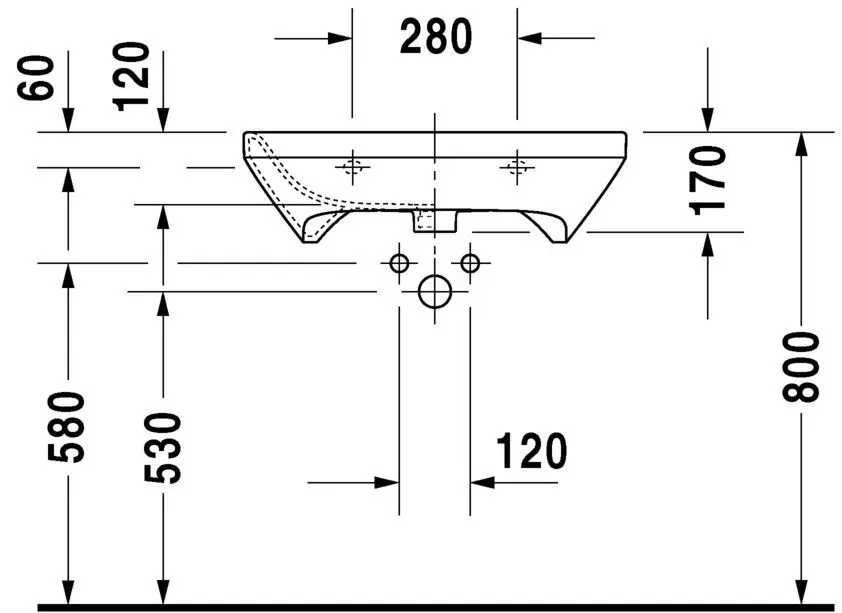Duravit - DuraStyle - Mosdó - 2329650000 – 4. kép