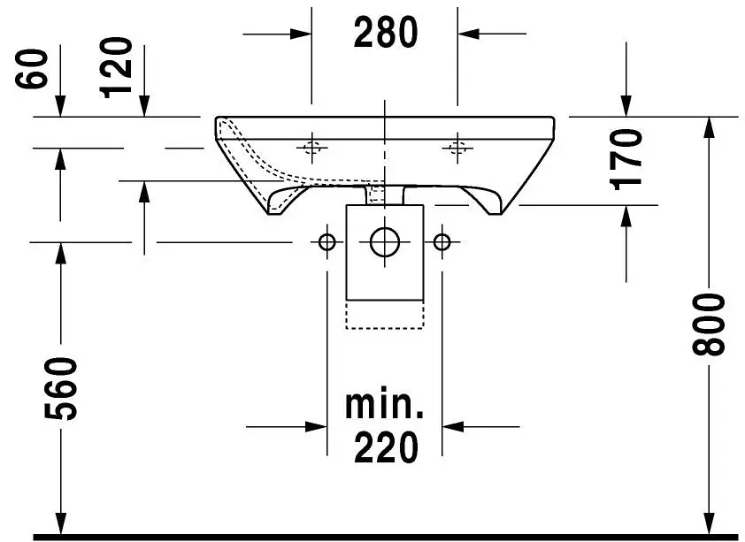 Duravit - DuraStyle - Mosdó - 2330650000 – 2. kép