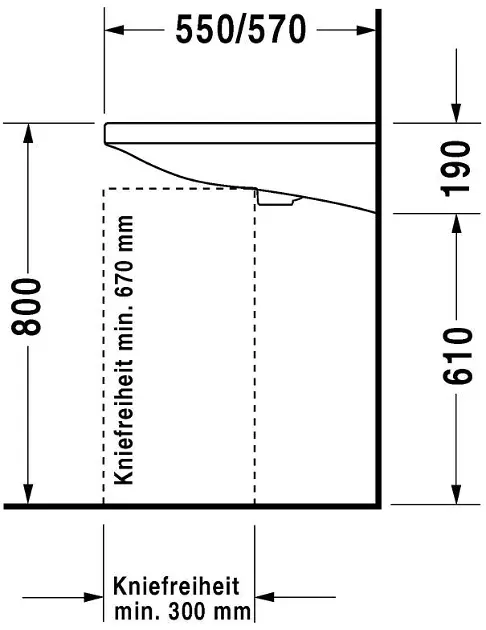 Duravit - DuraStyle - Mosdó - 2330650070 – 3. kép