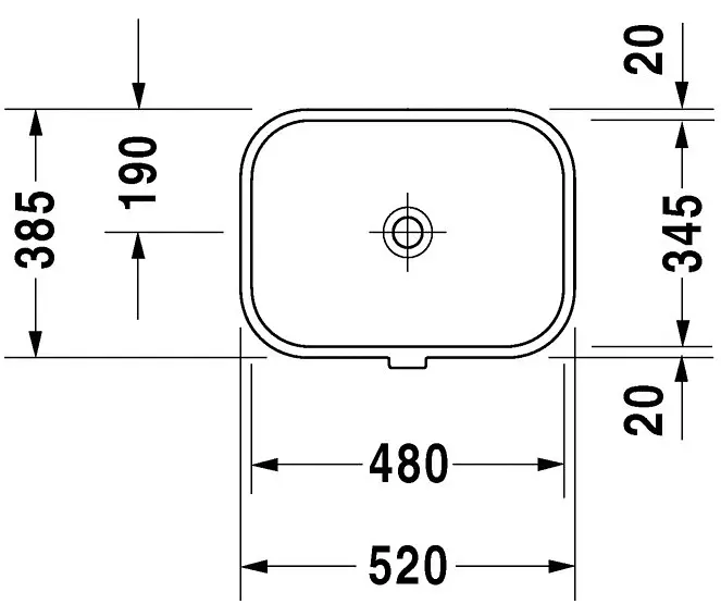Duravit - Happy D.2 - Mosdó - 04574800001 – 2. kép