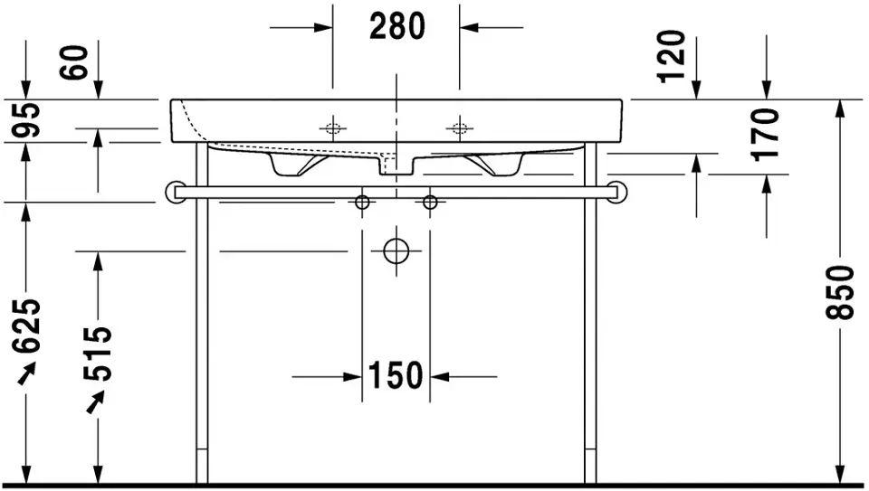 Duravit - Happy D.2 - Mosdó - 23181000001 – 4. kép