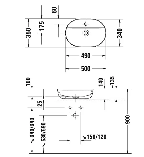 Duravit - Luv - Mosdó - 0380502300 – 2. kép